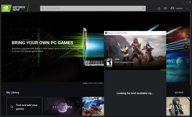 can you play games not meant for mac with geforce cloud gaming?