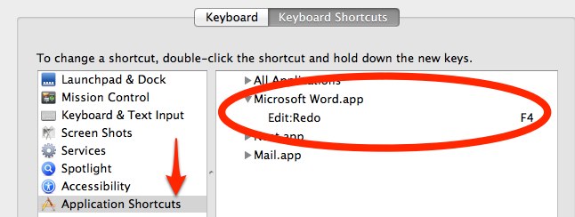 mac keyboard shortcut for adding dot in word
